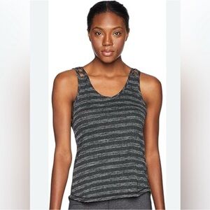 Prana | Serene Grey Striped Women's Tank Top